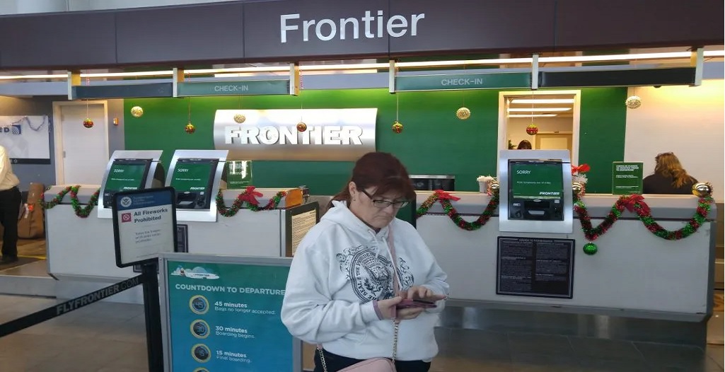 Frontier Airlines Change Flight at the Airport