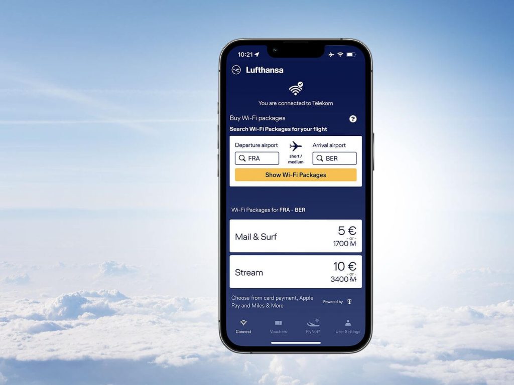lufthansa app to rebook flight
